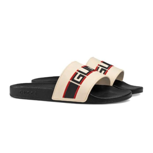 Gucci Other - NWT Gucci Stripe Rubber Slide Sandal Men's US 10